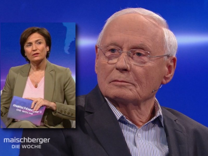Oskar Lafontaine zu Gast bei Sandra Maischberger.