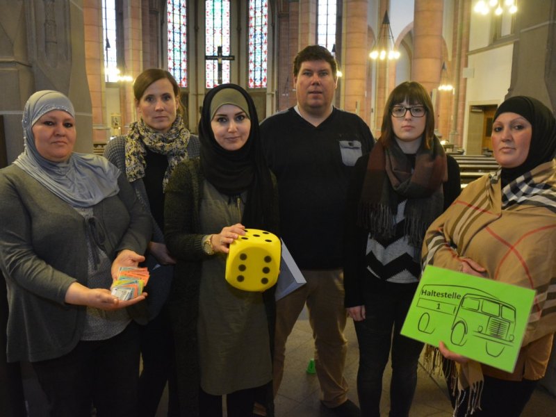 Caritas Gelsenkirchen entwirft Spiel über Flucht.JPG