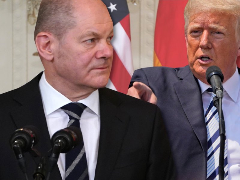 Donald Trump Olaf Scholz