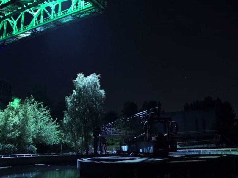 Der Landschaftspark Nord leuchtet für uns.