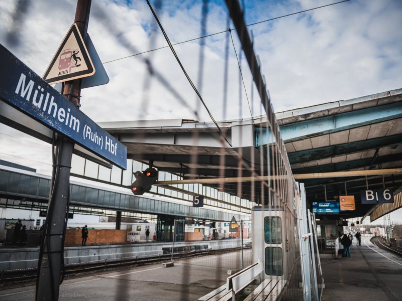 Mülheim Hauptbahnhof Baustelle