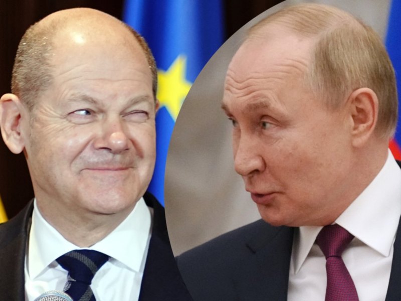 Olaf Scholz Wladimir Putin