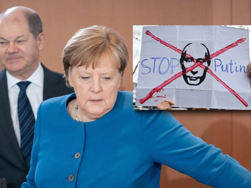 Scholz Merkel Putin