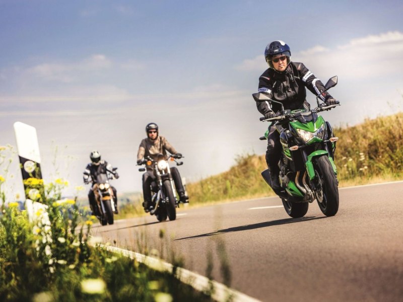 Motorradfahrer auf Tour