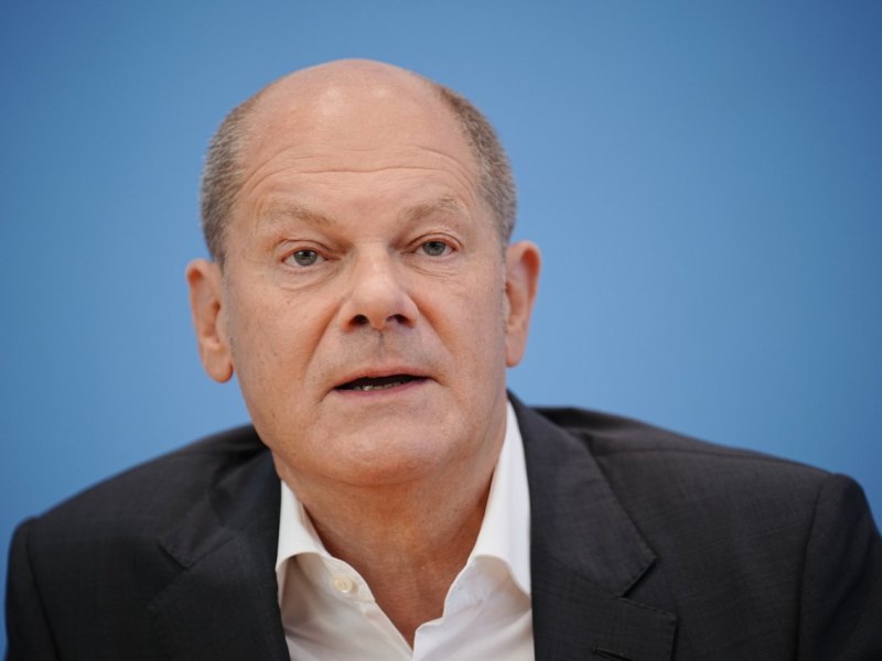 Olaf Scholz Pressekonferenz