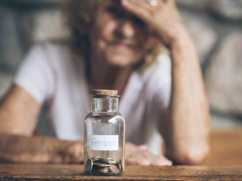 Rente Rentnerin Miete