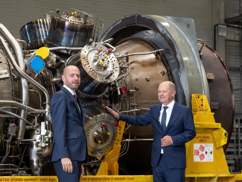 Scholz Gas Turbine Putin Russland