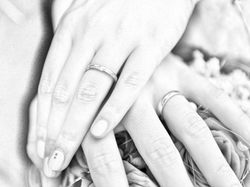 Hochzeit Hände Eheringe