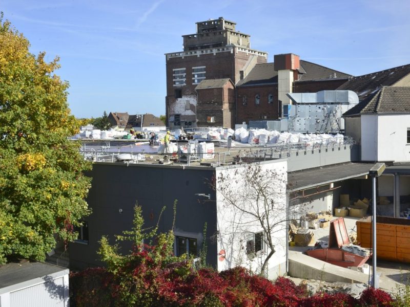Baustelle in Bochum für neues Lidl und Edeka