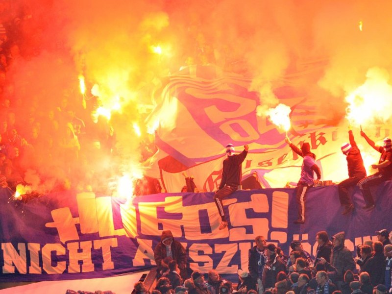 Schalke Pyro Bengalo Hugos Ultras