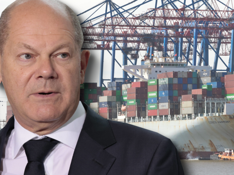 Kanzler Scholz und der Hamburger Hafen
