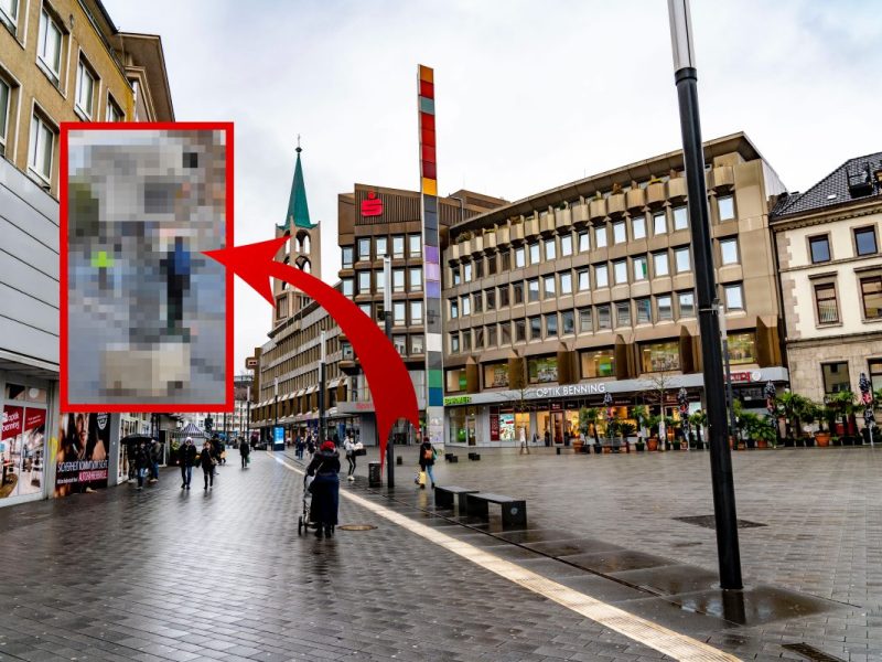 Gelsenkirchen merkwürdige Installation in der Stadt