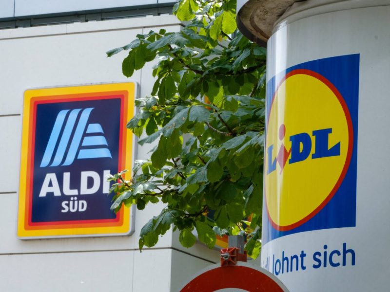 Aldi Süd und Lidl Logos