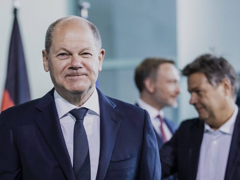 Olaf Scholz, Robert Habeck und Christian Lindner: Die Ampel-Spitze