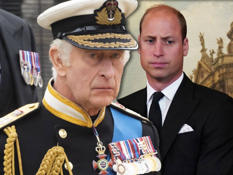 König Charles III. und sein Sohn Prinz William