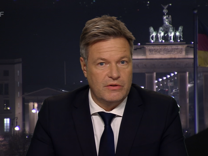 Robert Habeck im ZDF-Interview.