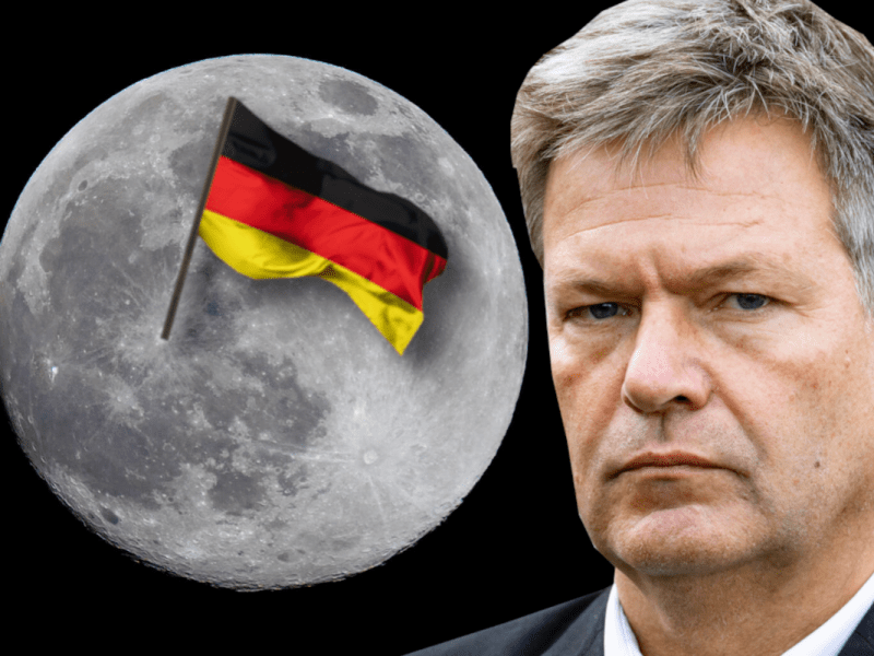 Mondlandung mit einem Deutschen? Habeck spielt eine Rolle bei dem Plan.
