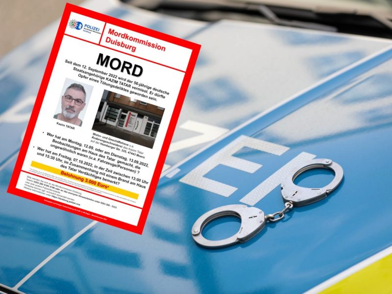 In Duisburg wird ein Mann vermisst