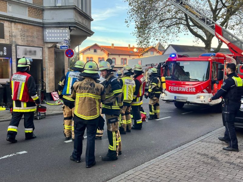 Essen Feuer auf der Krayer Straße