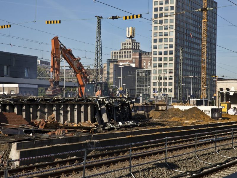 Deutsche Bahn in Dortmund Hbf Bauarbeiten