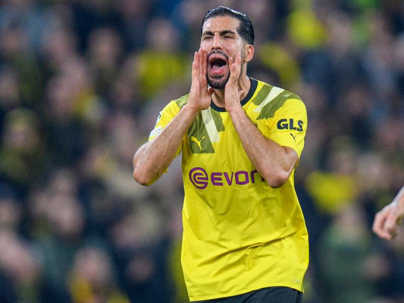Borussia Dortmund: Emre Can schreit über den Platz.