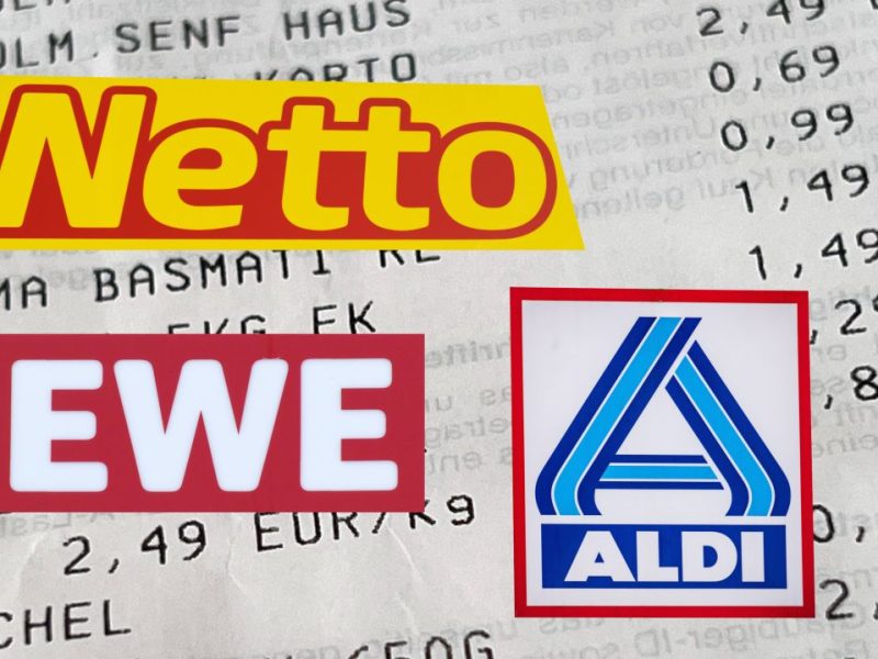 Netto, Aldi und Rewe in NRW Kassenbon Symbolbild