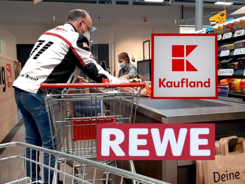 Rewe, Kaufland und Co Kasse Einkaufswagen