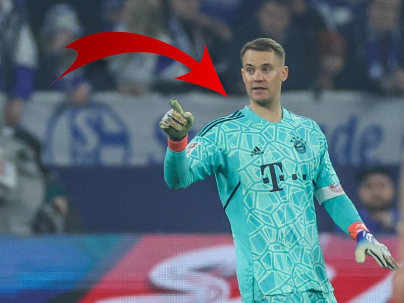 Manuel Neuer im Stadion seines Ex-Klubs FC Schalke 04.