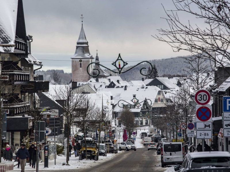 Wetter in NRW Schneebild aus Winterberg