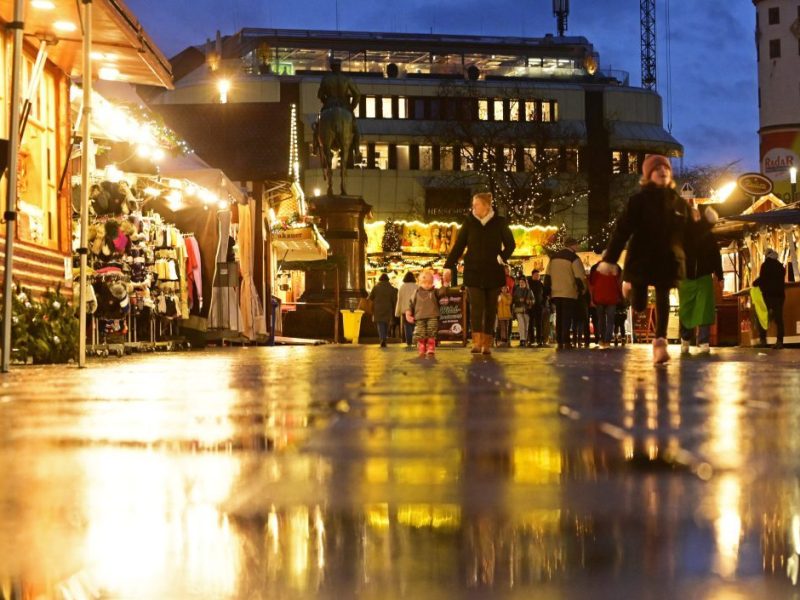 Wetter in NRW verregneter Weihnachtsmarkt