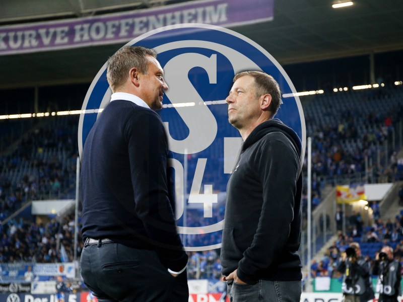 FC Schalke 04: Frank Kramer (r.) und Andre Breitenreiter sind jetzt beide arbeitslos.