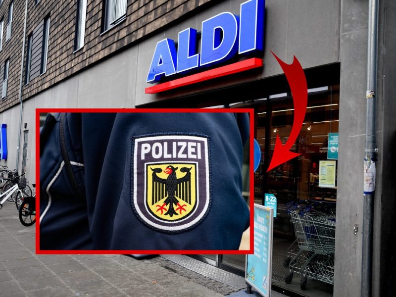Polizei-Einsatz bei Aldi