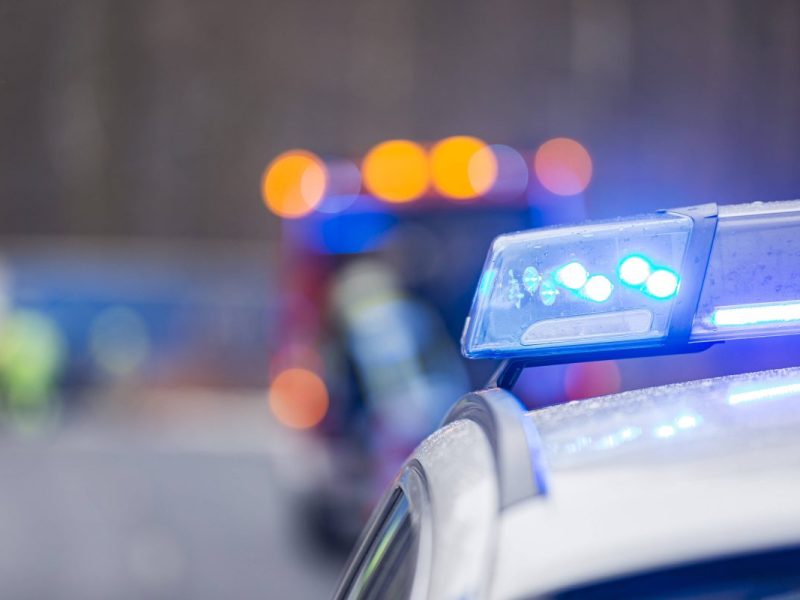 Nrw Unfall Blaulicht Polizei- und Rettungswagen