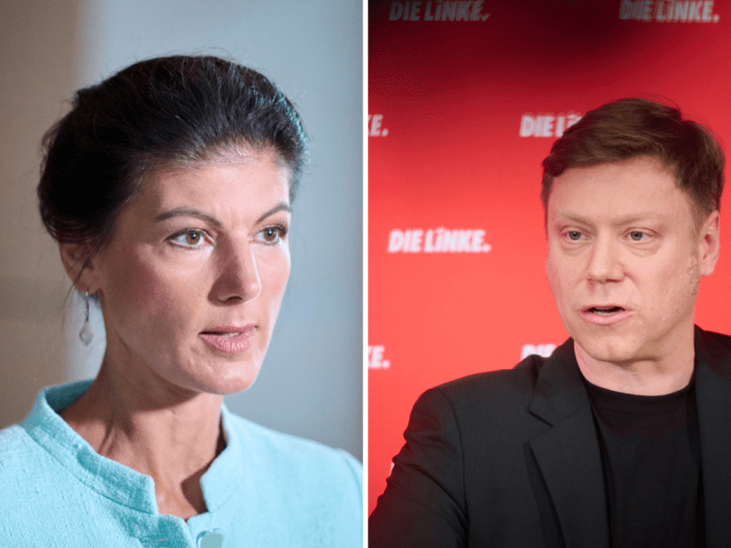 Linken-Parteichef Martin Schirdewan teilt in einer Pressekonferenz gegen Sahra Wagenknecht aus