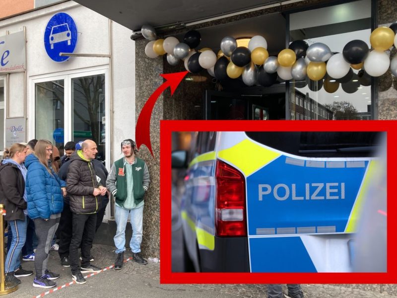 Bochum Döner-Laden Eröffnung Polizei