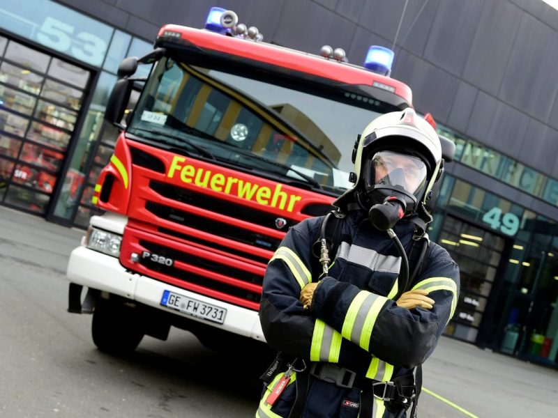 Die Feuerwehr Gelsenkirchen musst schnell sein am Ostersonntag.