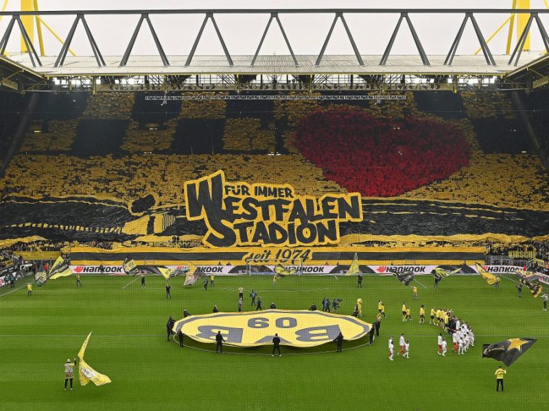 Borussia Dortmund: Diese Choreografie sorgt für Diskussion.