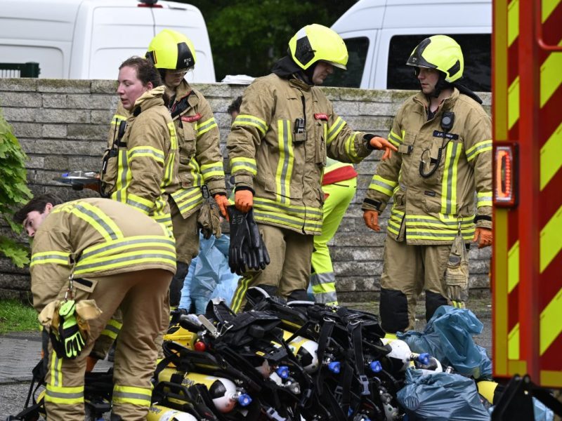 Feuerwehr im Einsatz in Ratingen