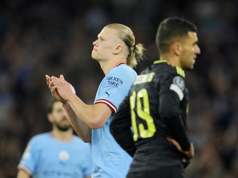 Erling Haaland hatte weniger zu jubeln.