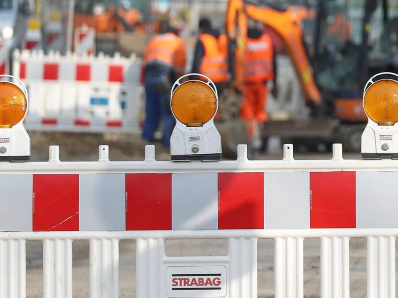 Absperrung Bauarbeiten
