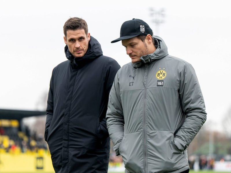 Borussia Dortmund: Edin Terzic und Sebastian Kehl planen den Sommer neu.