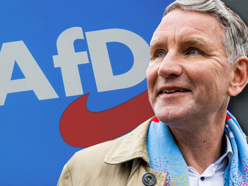 Die Höcke-Truppe AfD hofft auf Wahsieg.