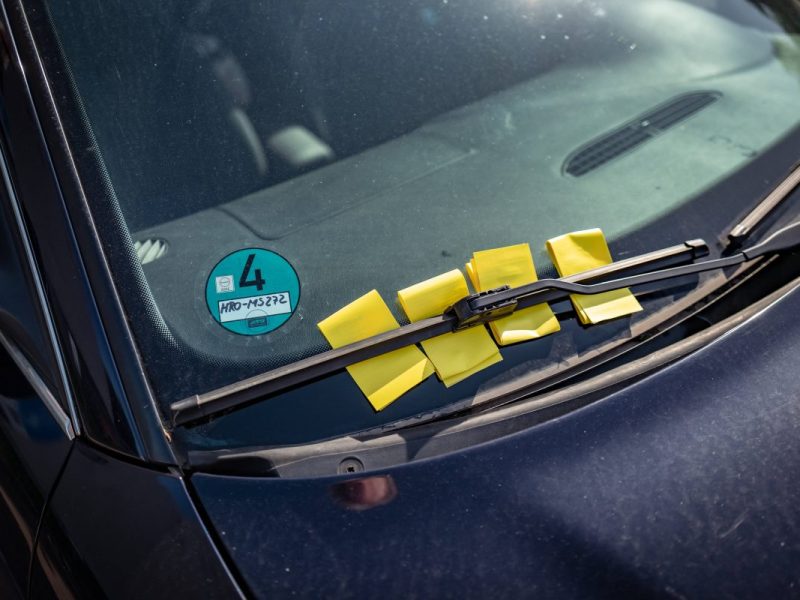 Urlaub an der Ostsee Knöllchen am Auto