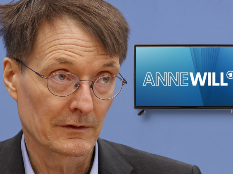 Minister Lauterbach genervt von einem Gast bei Anne Will.