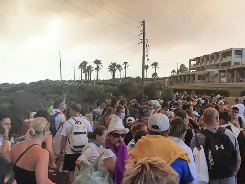 Waldbrand auf Rhodos, Griechenland
