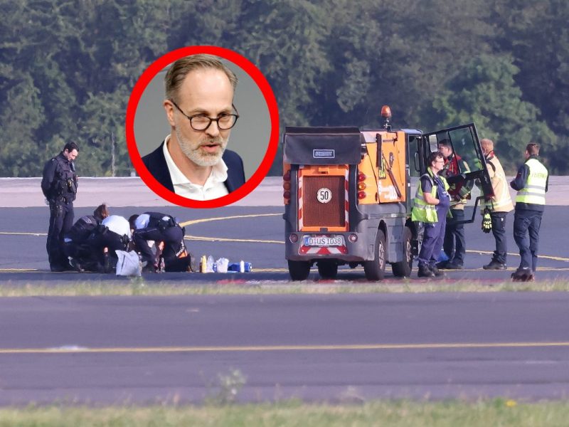 Flughafen Duesseldorf Klima Kleber