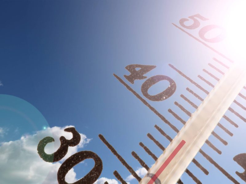 Temperaturanzeige, Himmel