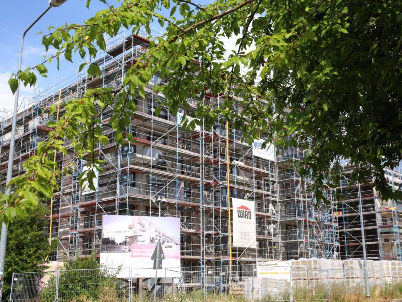 Essen Rüttenscheid. Gebäude wird saniert.