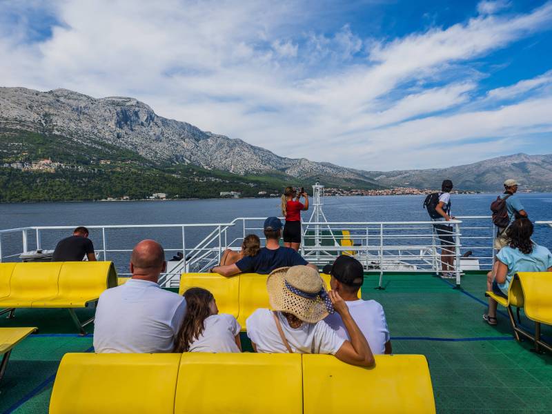 Auf hoher See in Kroatien erlebte ein Mann sein blaues Wunder.