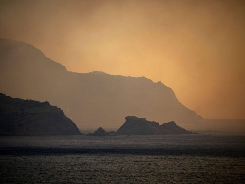 Rauchiger Himmel, Waldbrand in Spanien